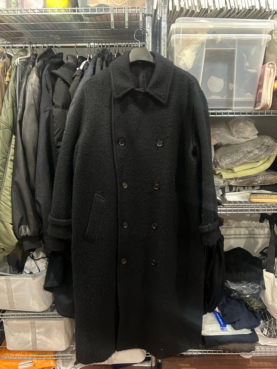 오라리 23FW 브러쉬드 알파카 울 멜튼 트렌치코트 상품이미지2