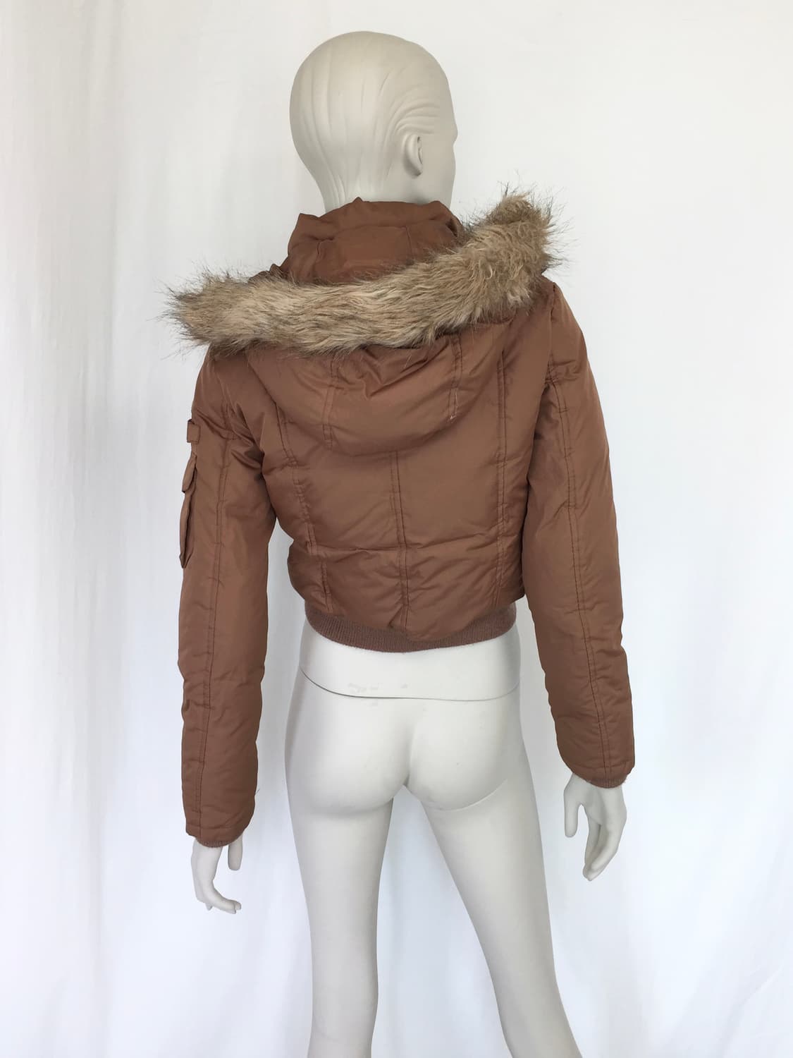 BEBE Brown hoodie puffer Jacket 상품이미지6