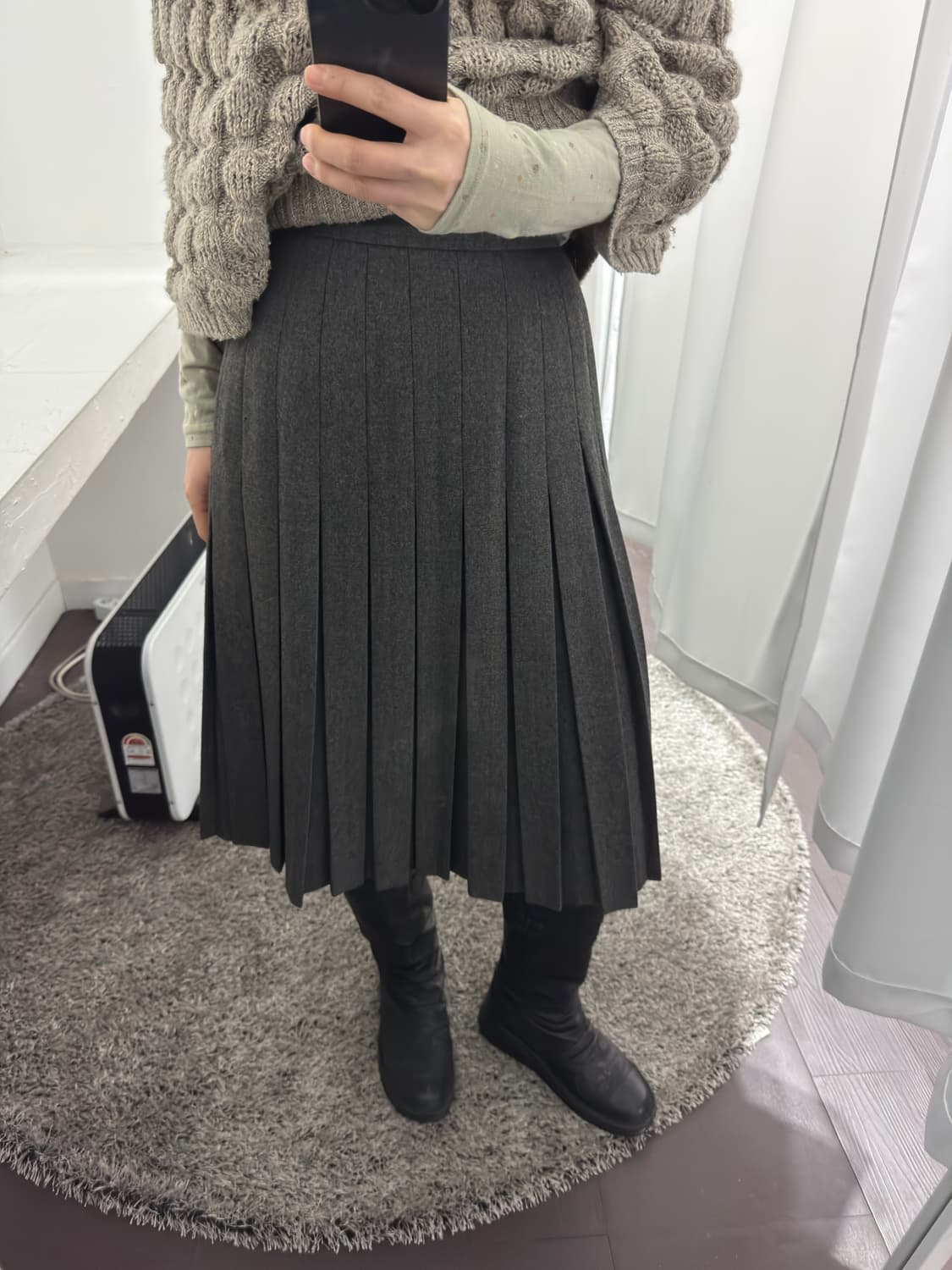 givenchy pleats wool skirt 상품이미지4