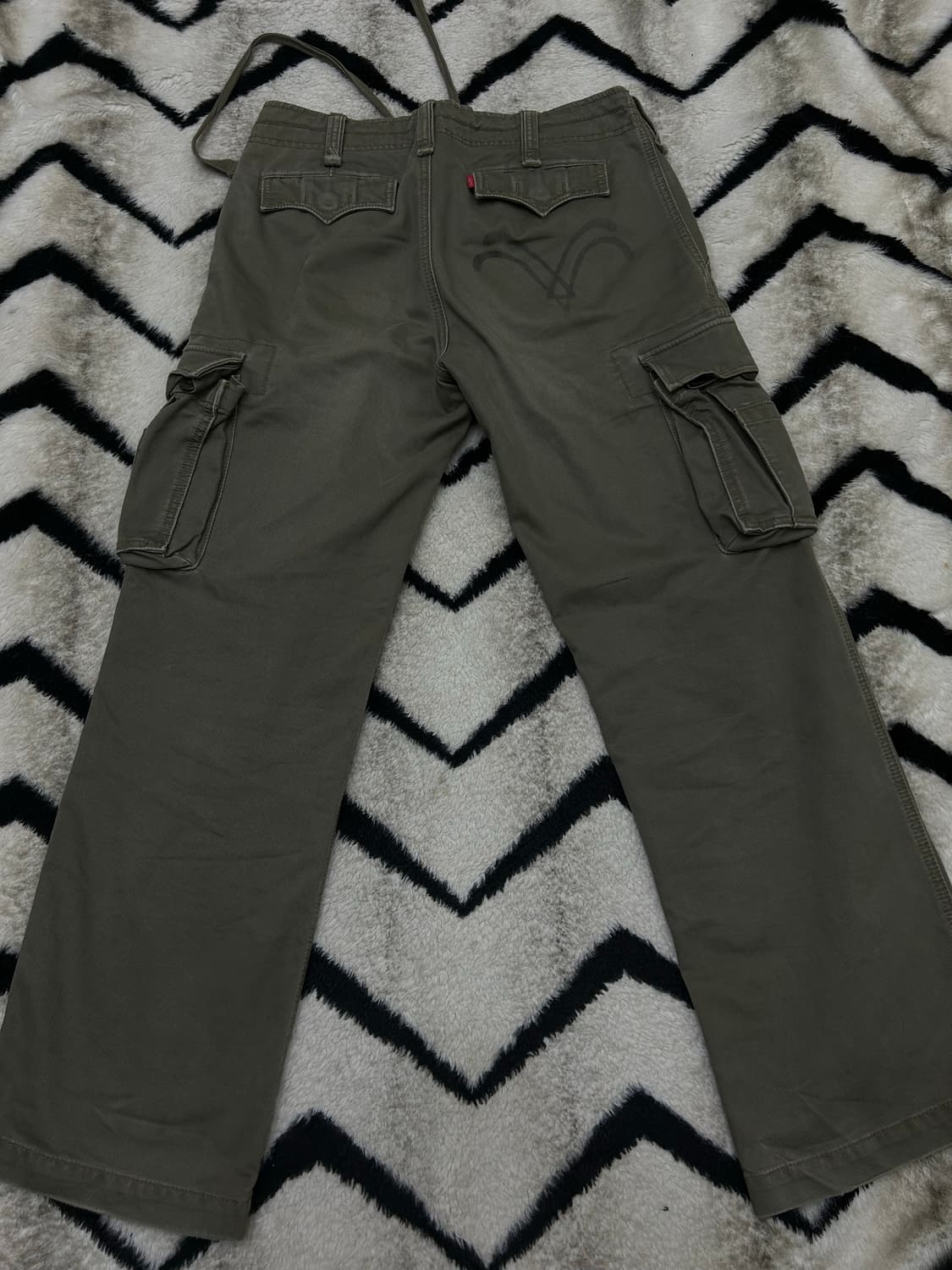 [32]리바이스 헤비코튼 카고팬츠/일본판/옅은카키 상품이미지2