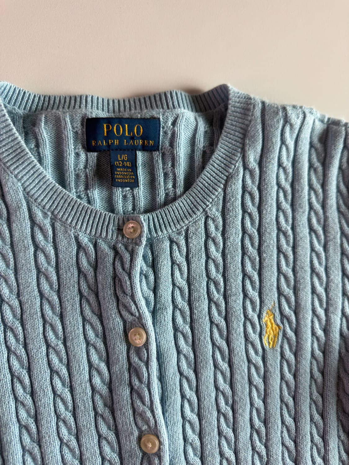 폴로 랄프로렌 여성 케이블 니트 XS 상품이미지2