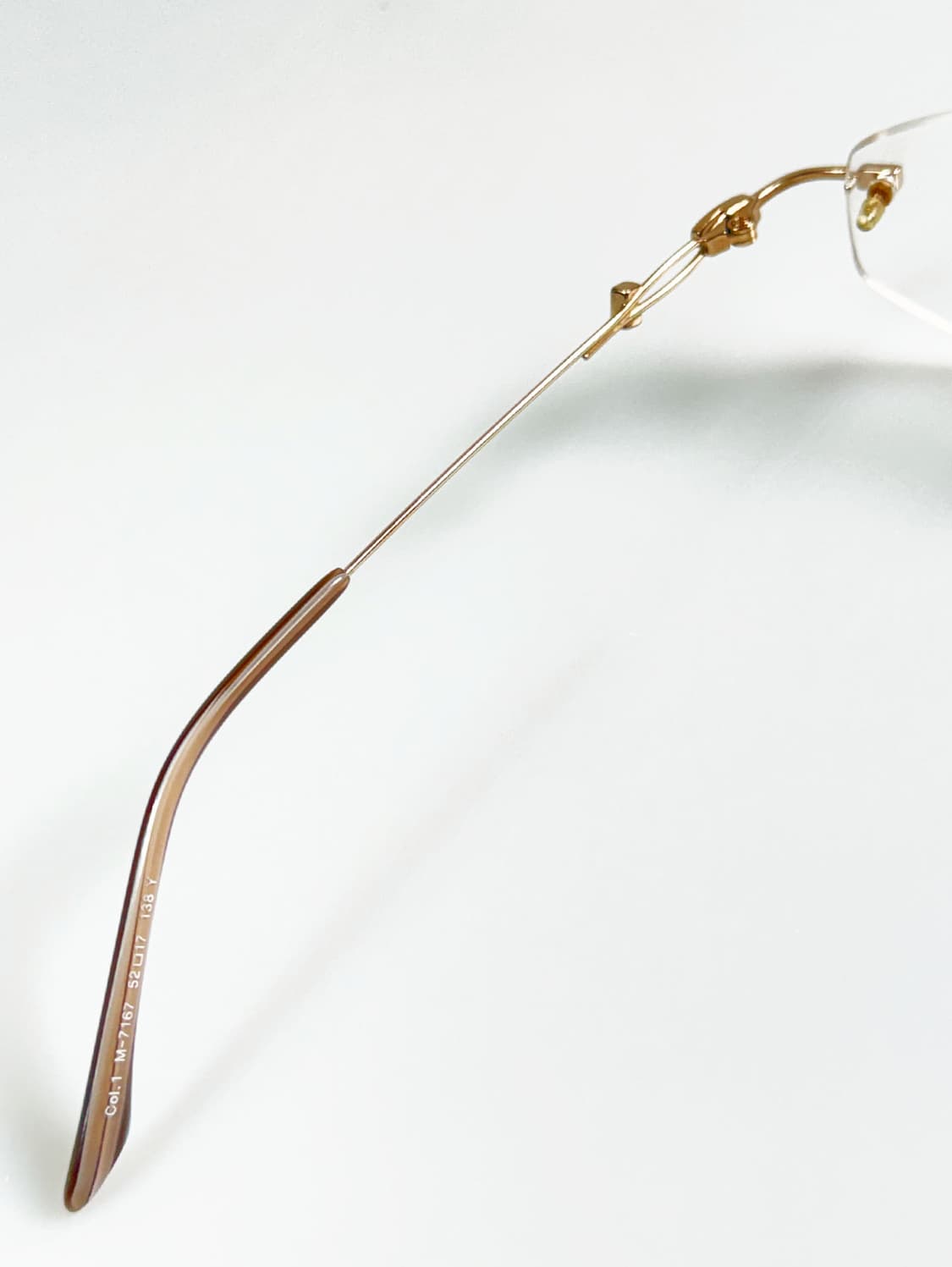 MOYA New York 골드 무테 오벌 프레임 빈티지 안경 상품이미지7