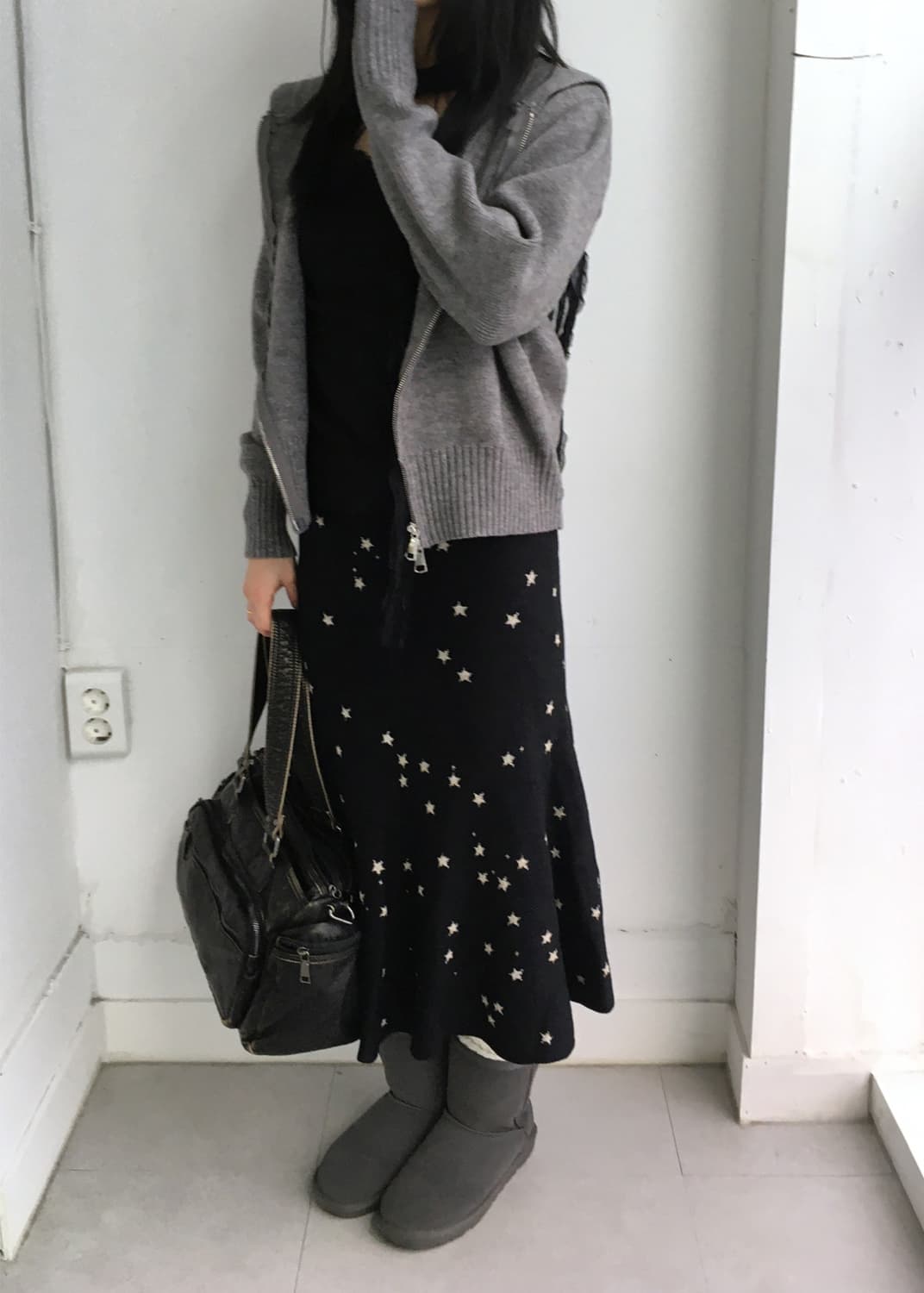 나의 나인 별 미디 스커트 상품이미지1