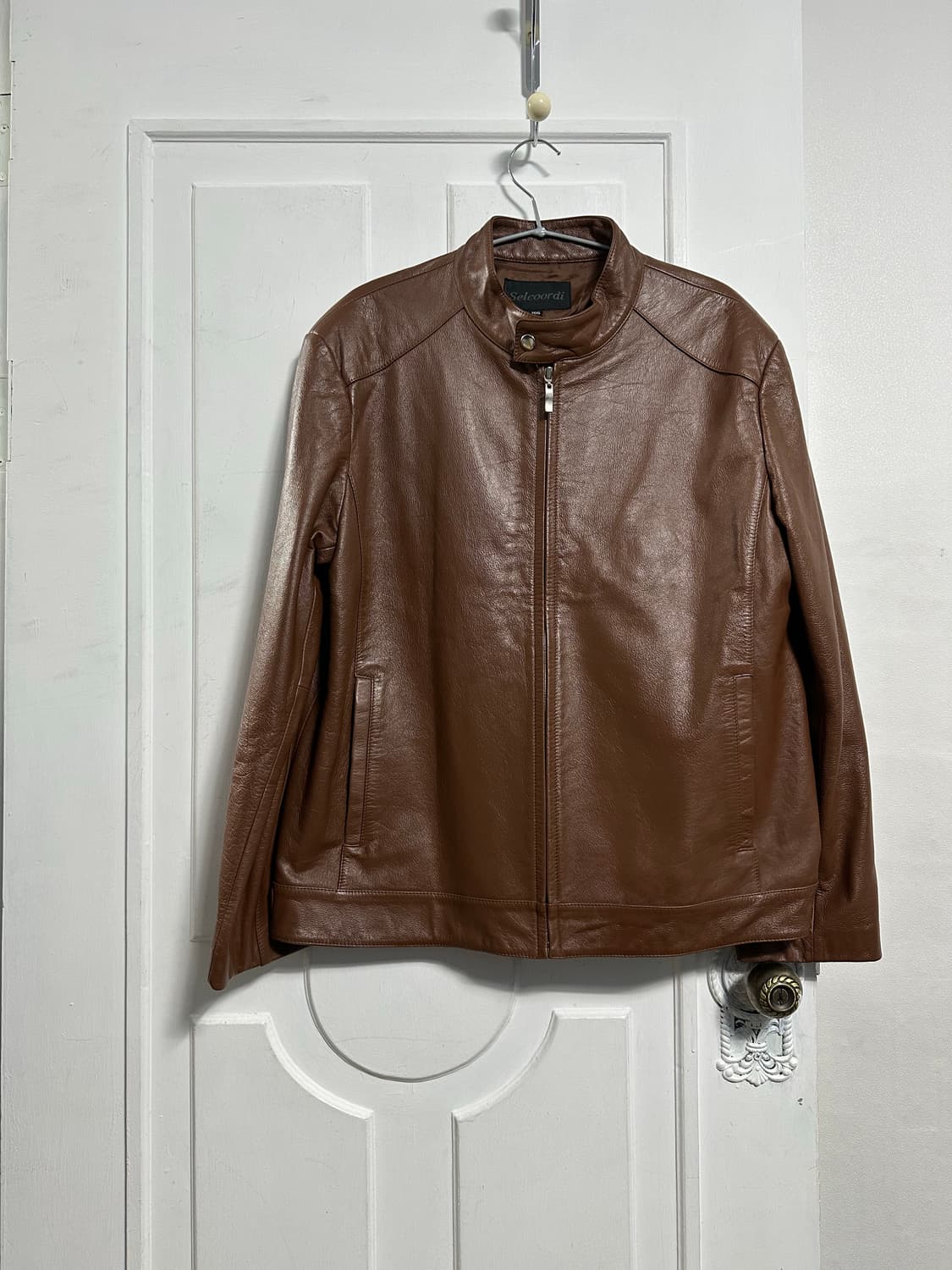 카우레더 바이커자켓 상품이미지1