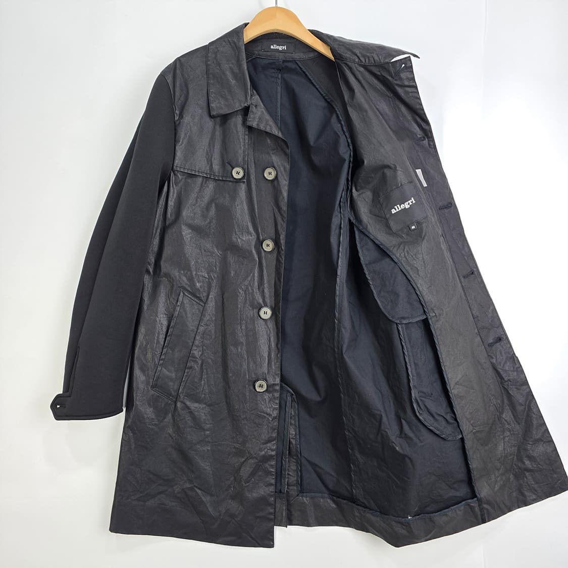 알레그리 Allegri 트렌치 코트 블랙 95 상품이미지5