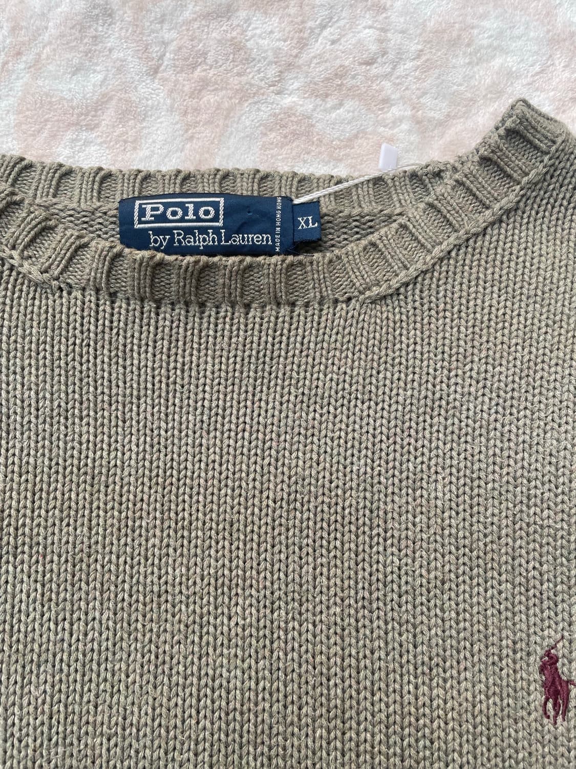 Polo Ralph Lauren 에메랄드 카키 코튼 니트  상품이미지5