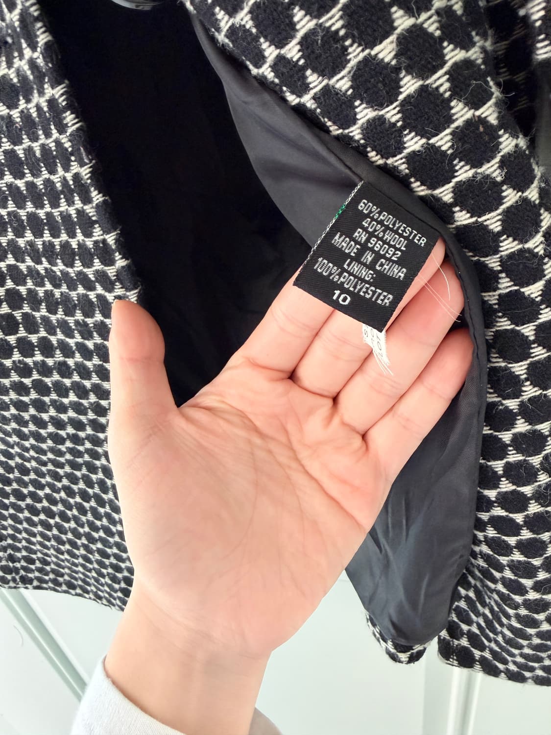 일본빈티지 도트 코트자켓 상품이미지9