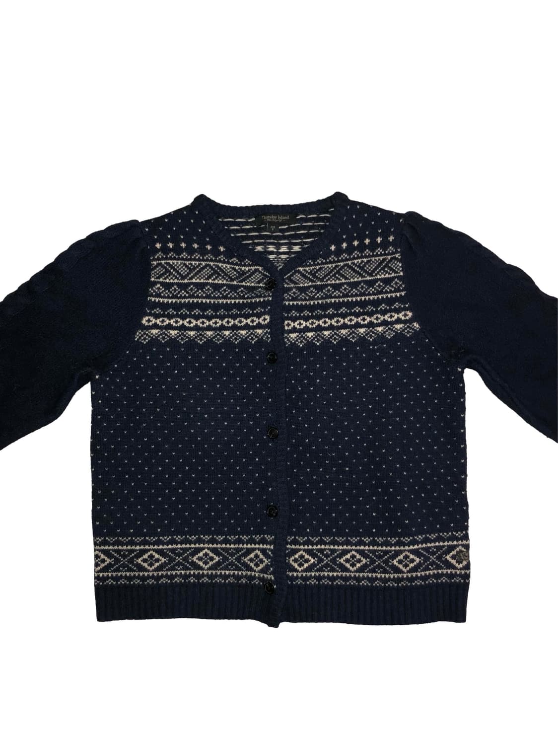 Thursday lsland 노르딕 도트 패턴 가디건 상품이미지1