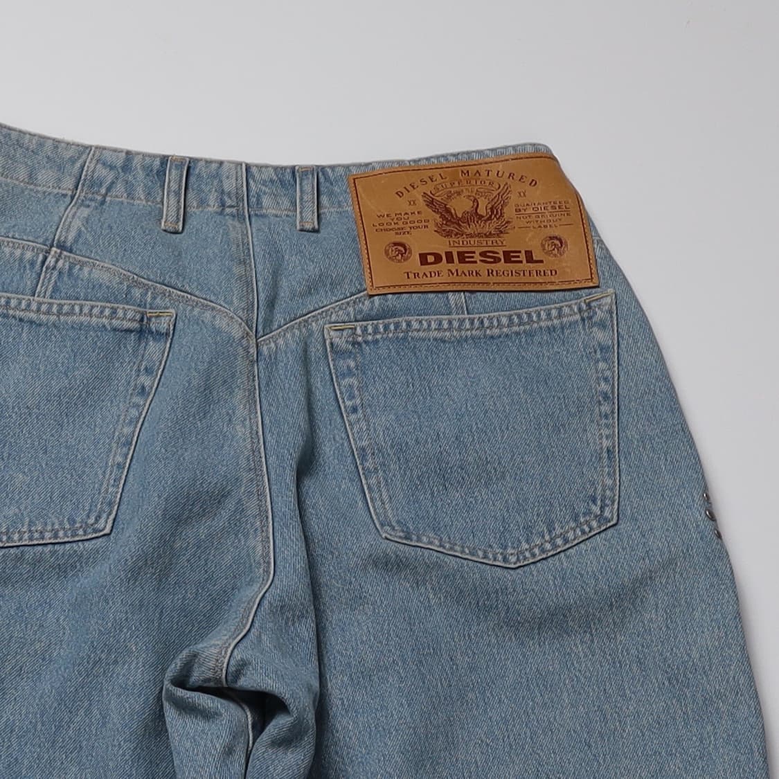 DIESEL 스터드 데님 핀턱 팬츠   상품이미지8