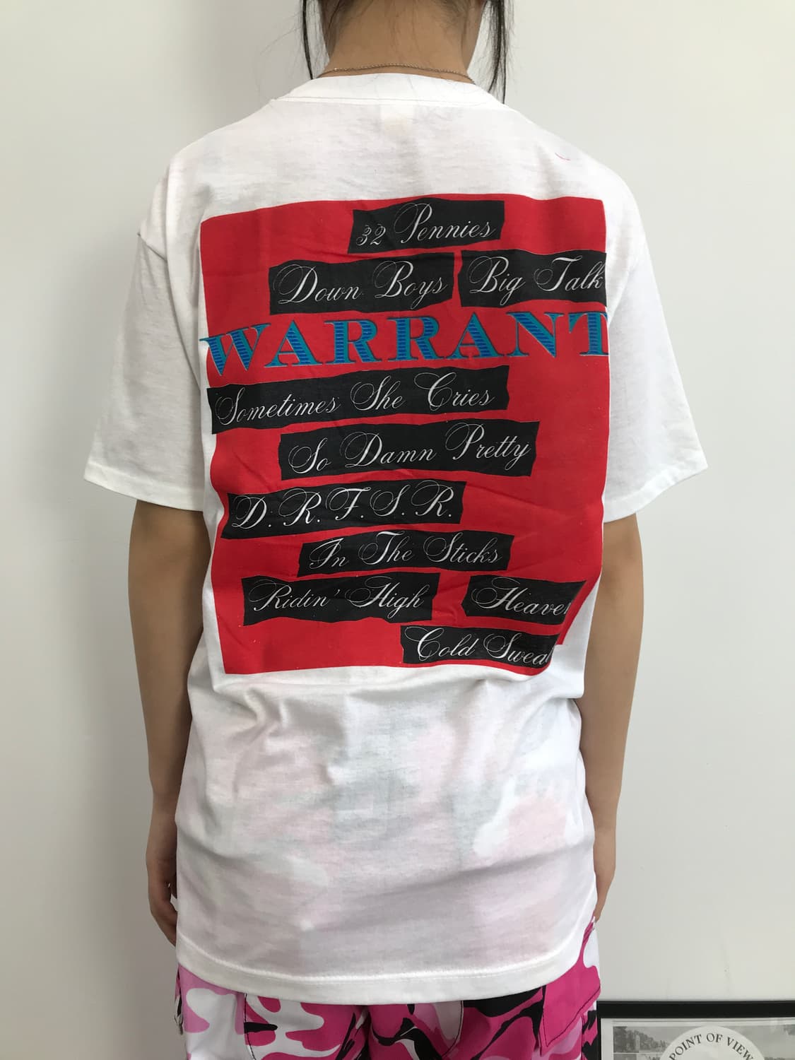 90's Warrant Tour Band Tee USA 상품이미지3