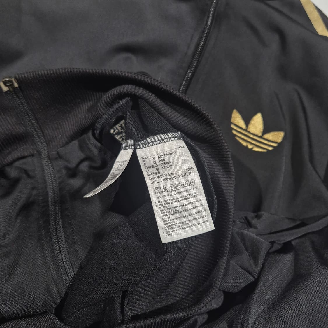 95) adidas 아디다스 구 파이어버드 트랙탑 져지 검/금 상품이미지6
