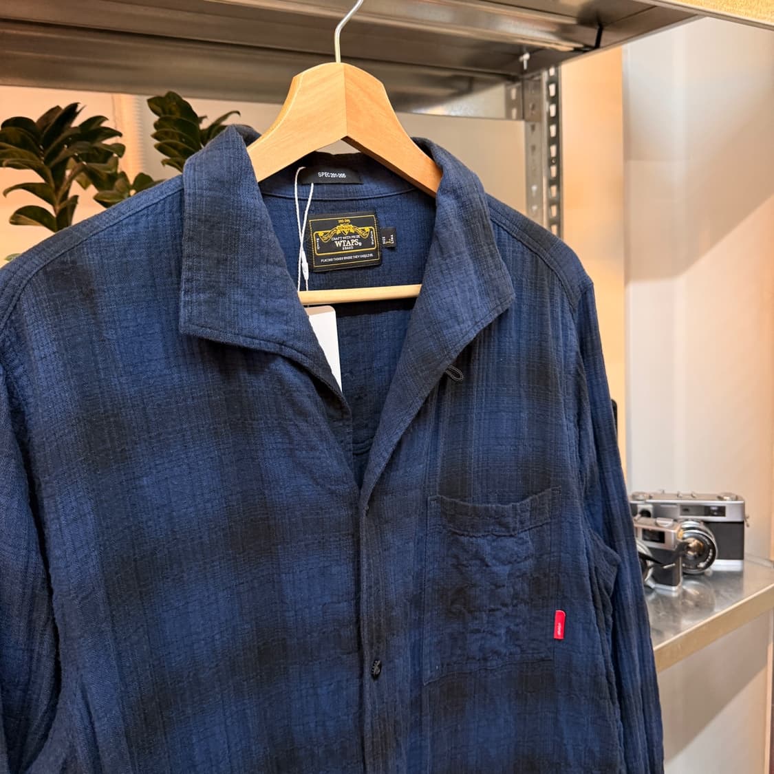 12SS 더블탭스 시어서커 플란넬패턴 셔츠 자켓 홈웨어 상품이미지3