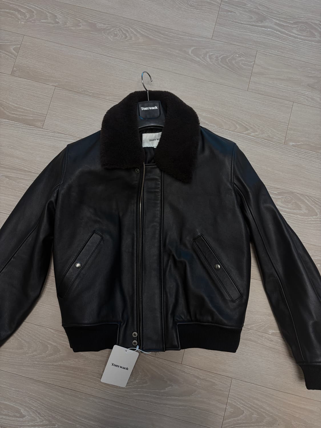 M 토니웩 시어링 레더 자켓 미시착 새제품 판매 상품이미지1