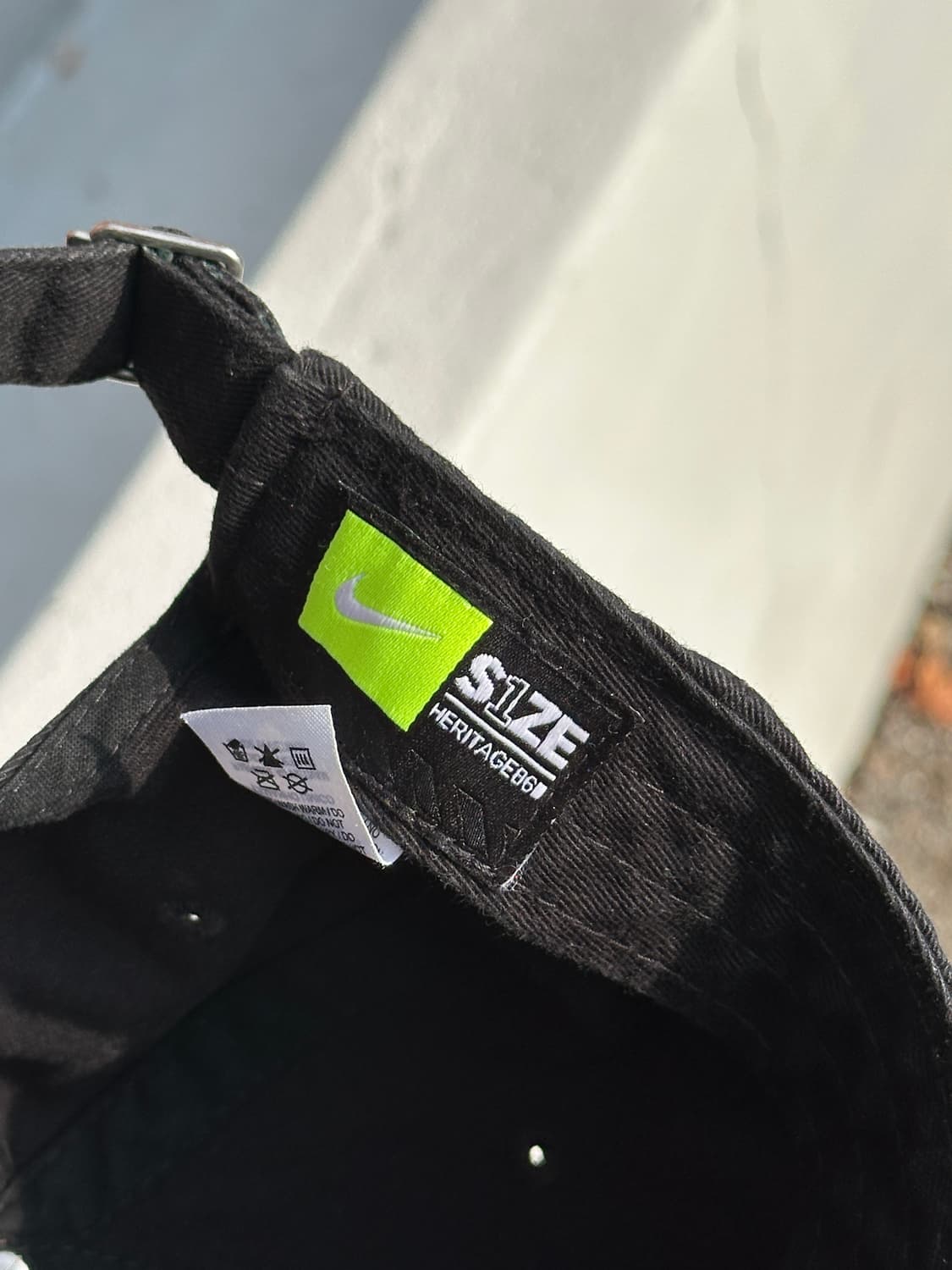 [M-L] 00s 나이키 스탠포드 로고 블랙 볼캡 모자 상품이미지8