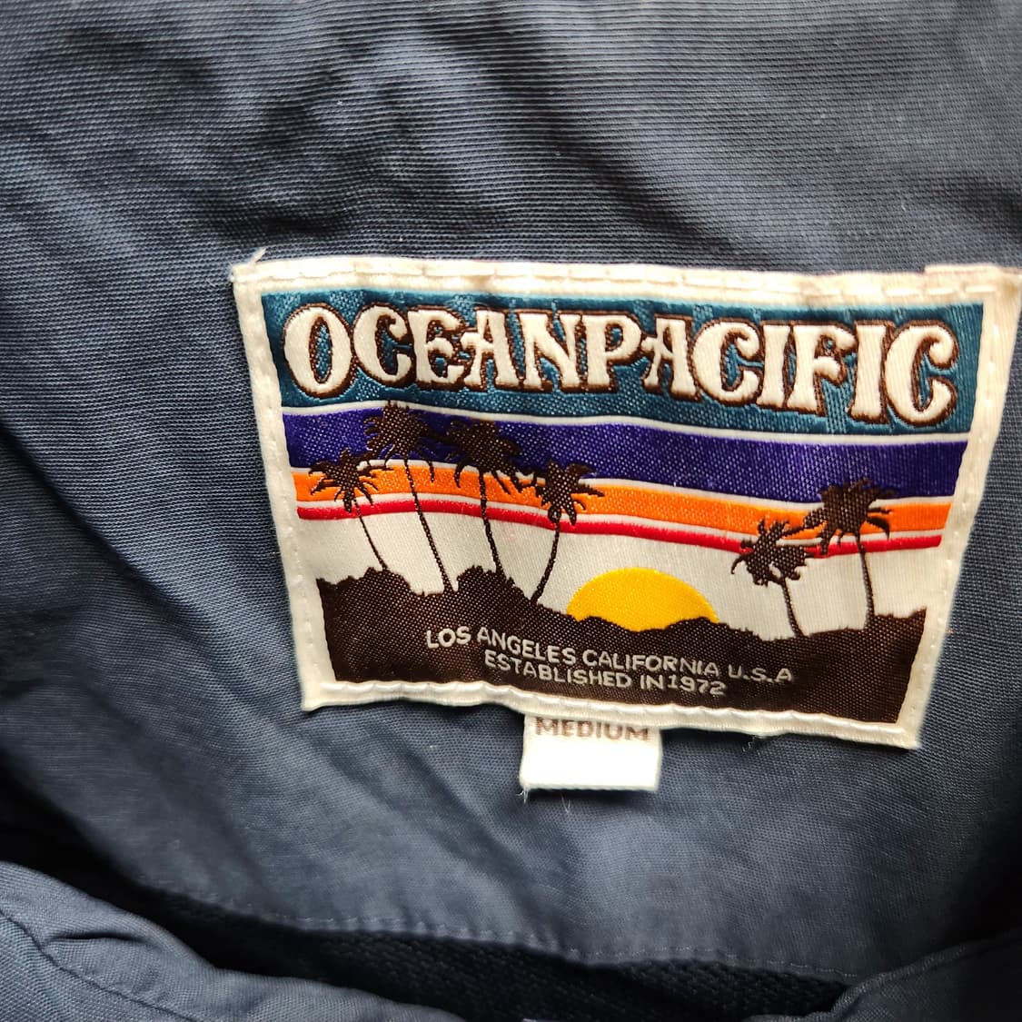오션퍼시픽 로고 올드스쿨 투웨이 바람막이 자켓 M(3XL) 상품이미지5