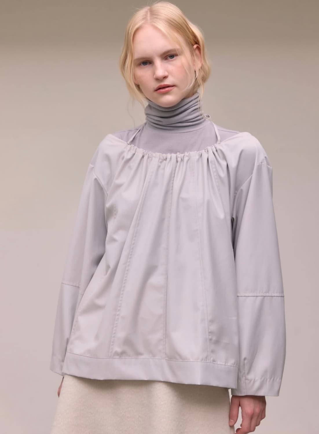 아우로 ouro 스트링 블라우스 상품이미지1