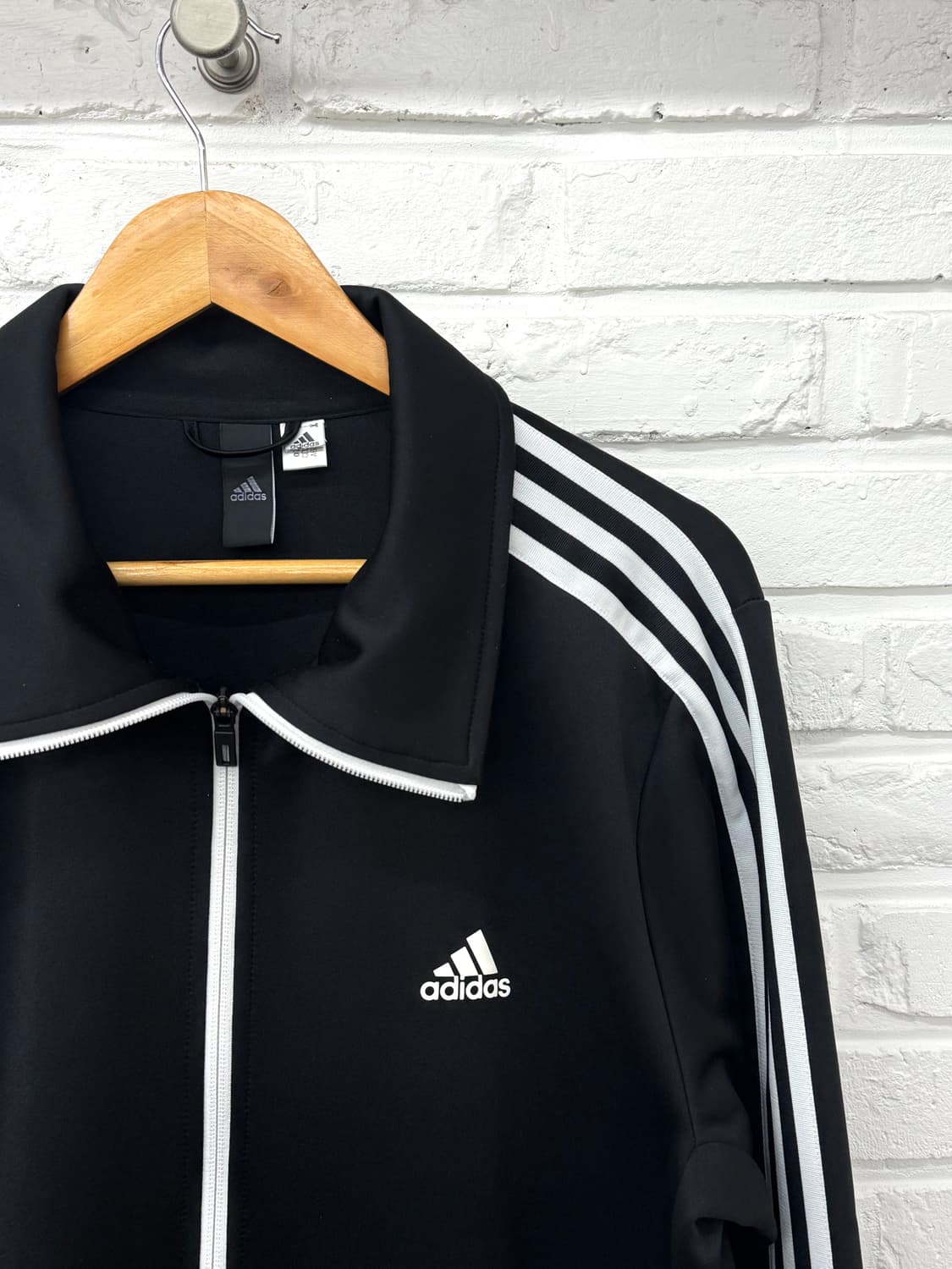 아디다스 블랙 화이트 트랙탑 져지 상품이미지4