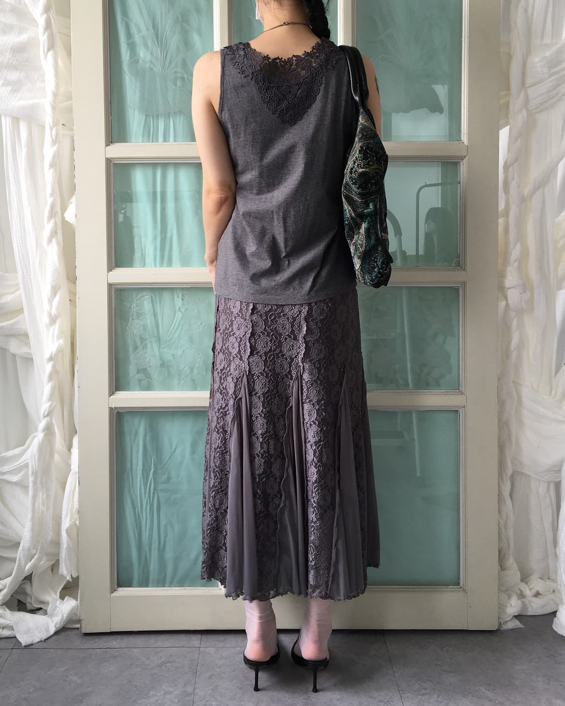 Crochet trimming sleeveless 상품이미지1