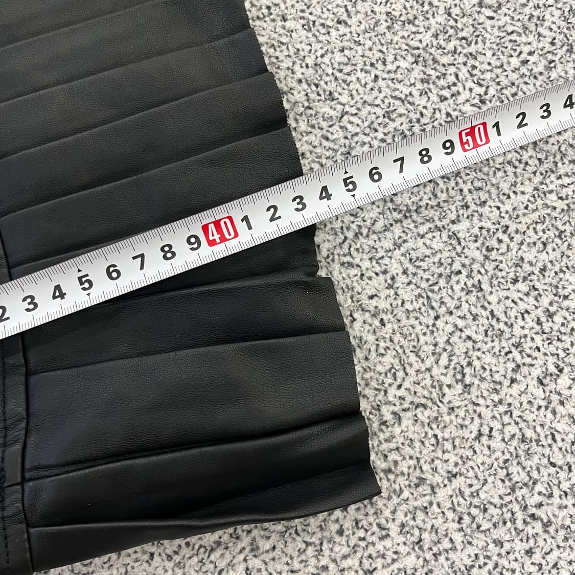 EUR L 자라 여성 레더 스커트 0129H2 상품이미지8