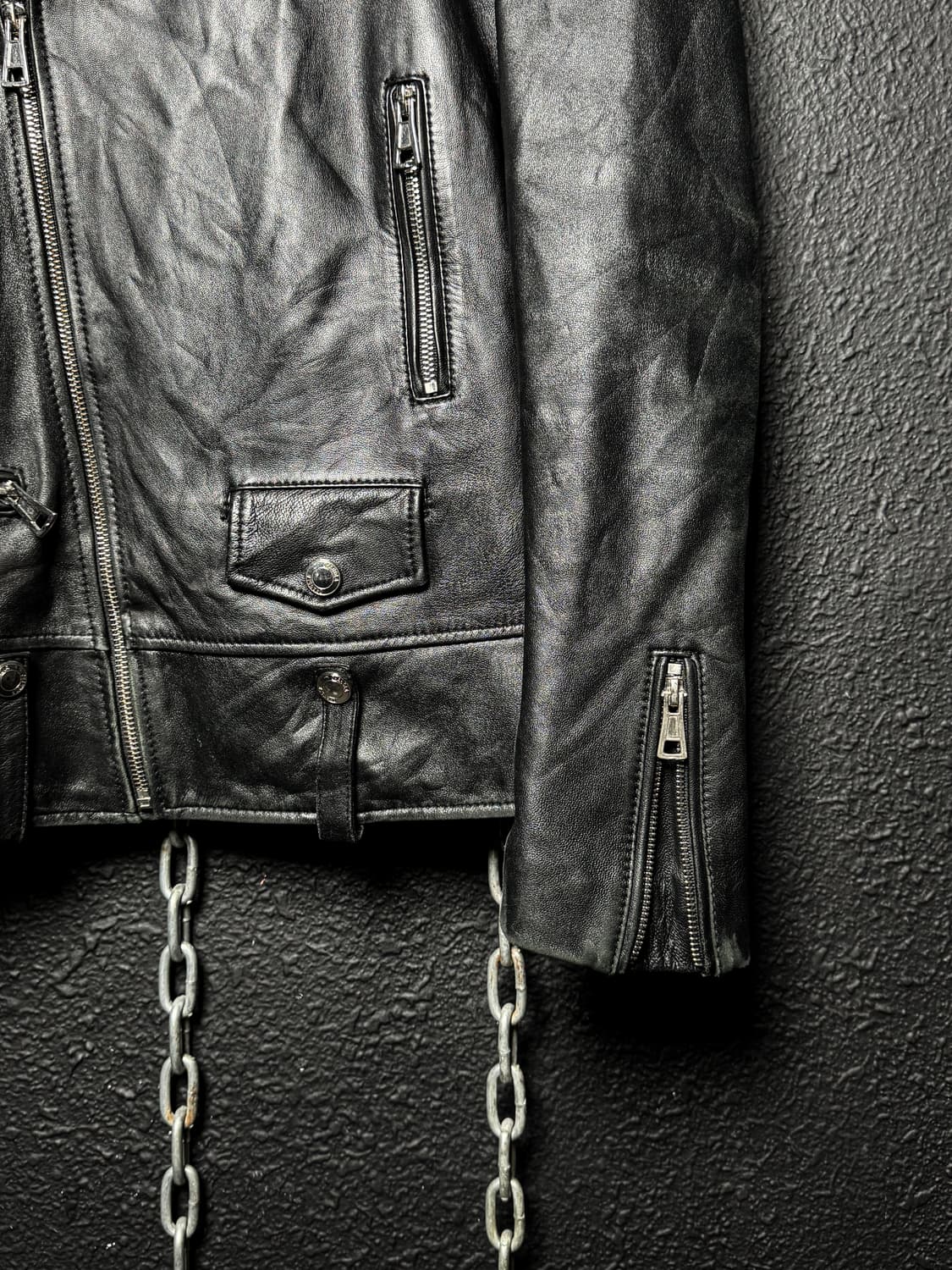 Japanese Leather Rider Jacket 상품이미지8