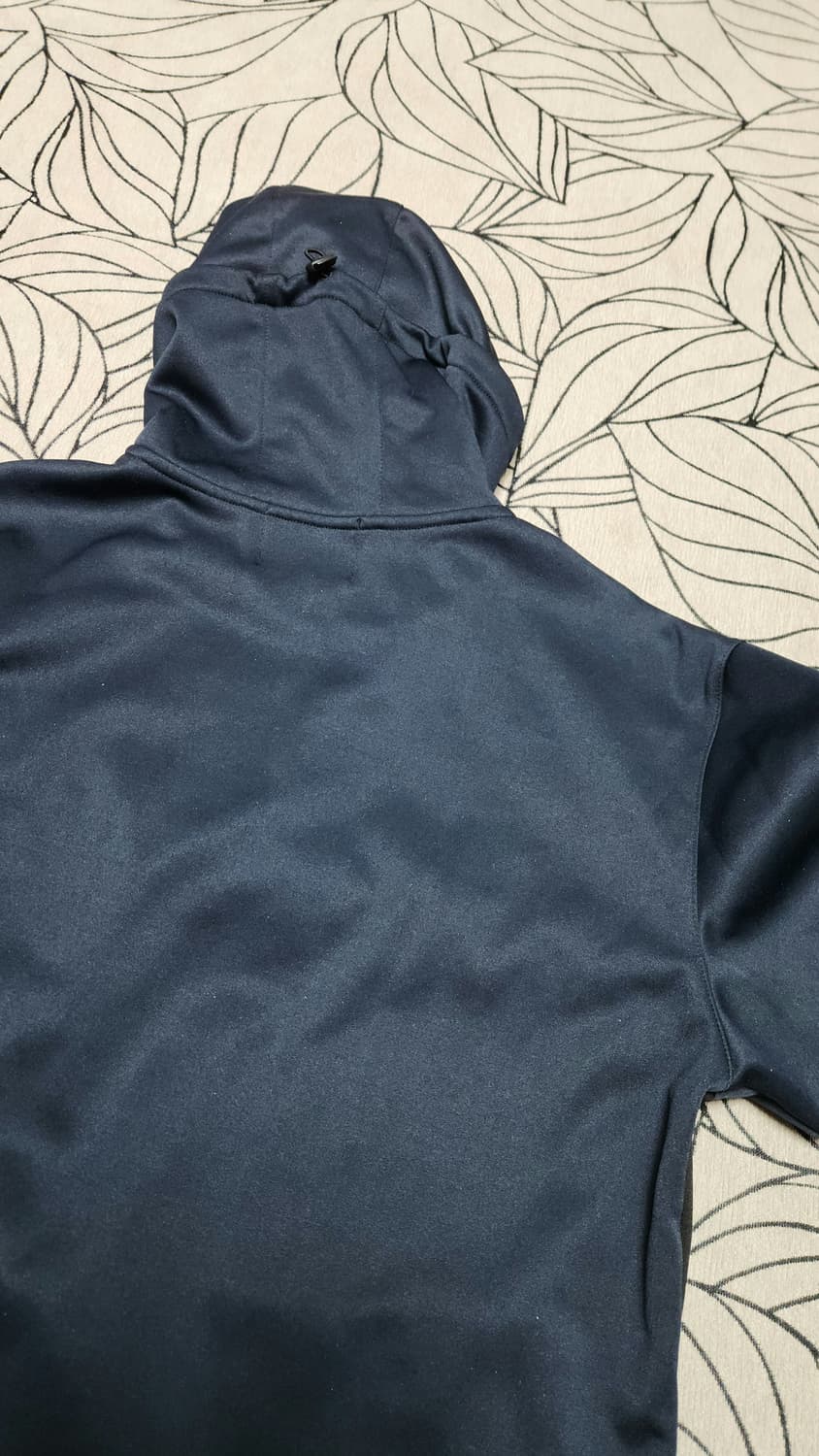 ZETT 제트 배색 웜업 후드티 네이비 블랙 상품이미지2