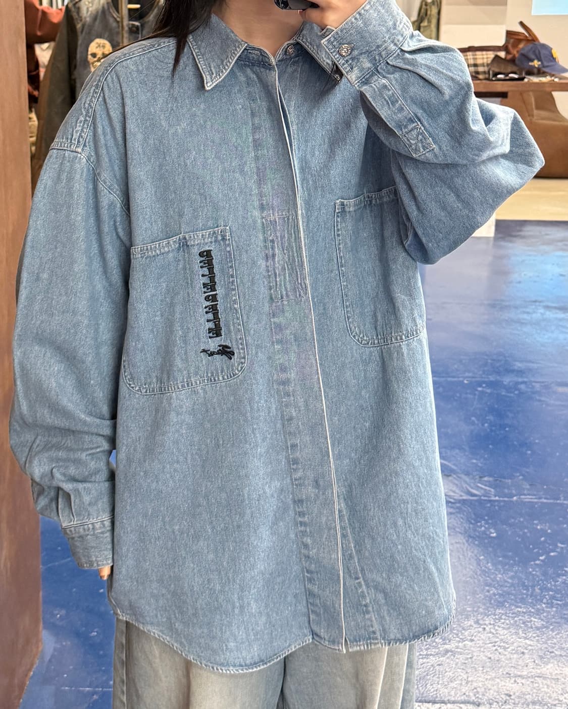 Pellepelle 펠레펠레 데님 자켓 상품이미지1