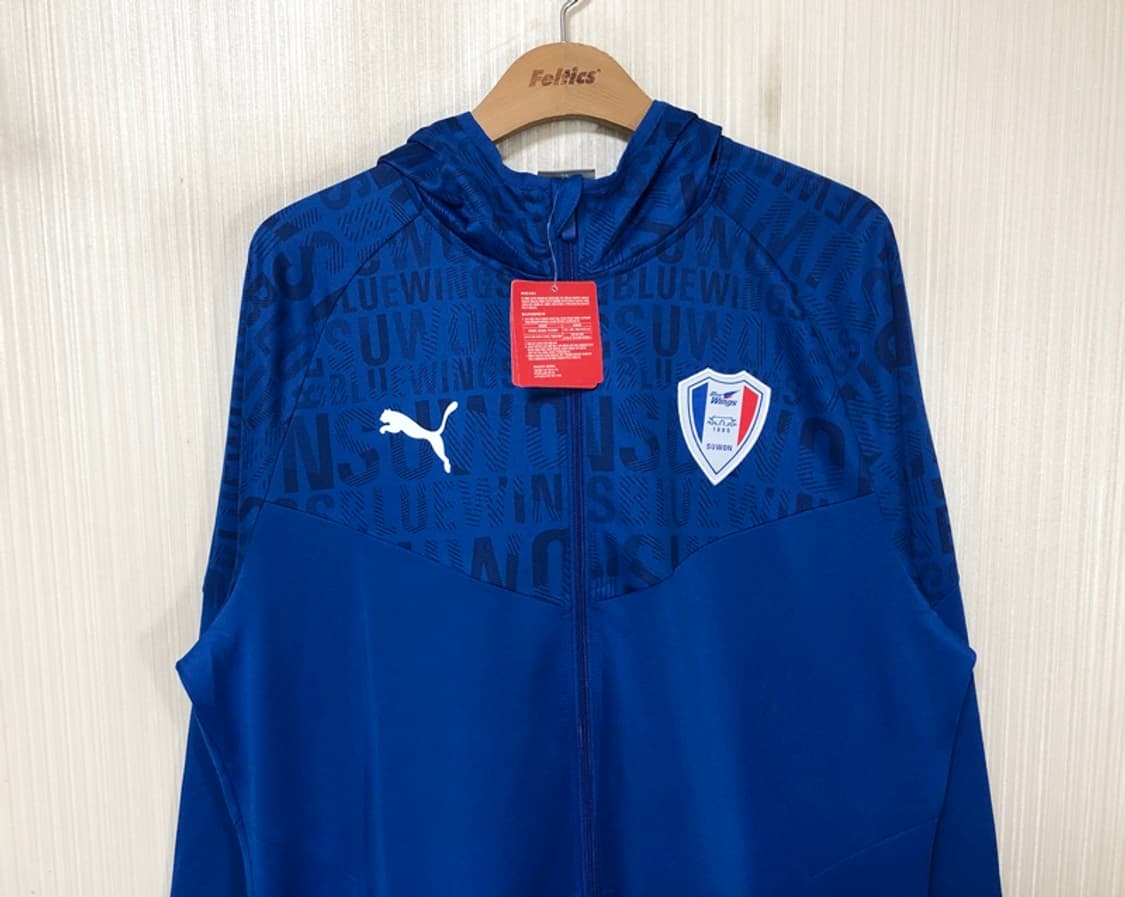 K리그 푸마 수원삼성블루윙즈 21시즌 후드집업 웜업자켓 XXL 상품이미지2