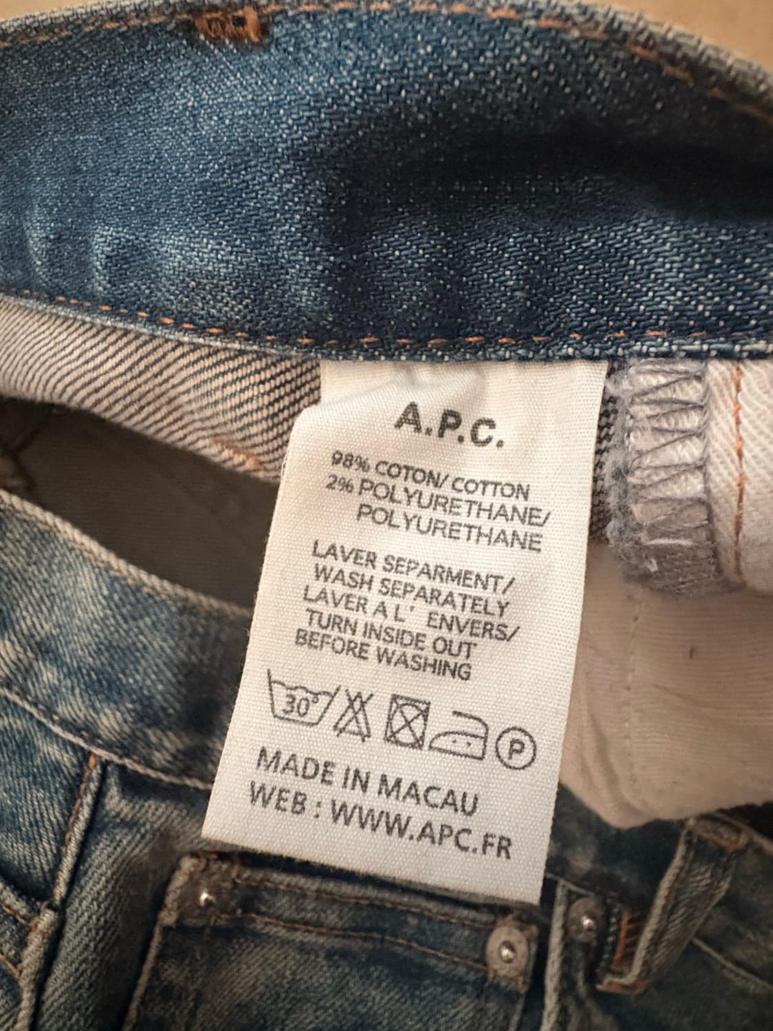 A.P.C. 아페쎄 Jean Etroit Court 중청 데님 (25사이 상품이미지3