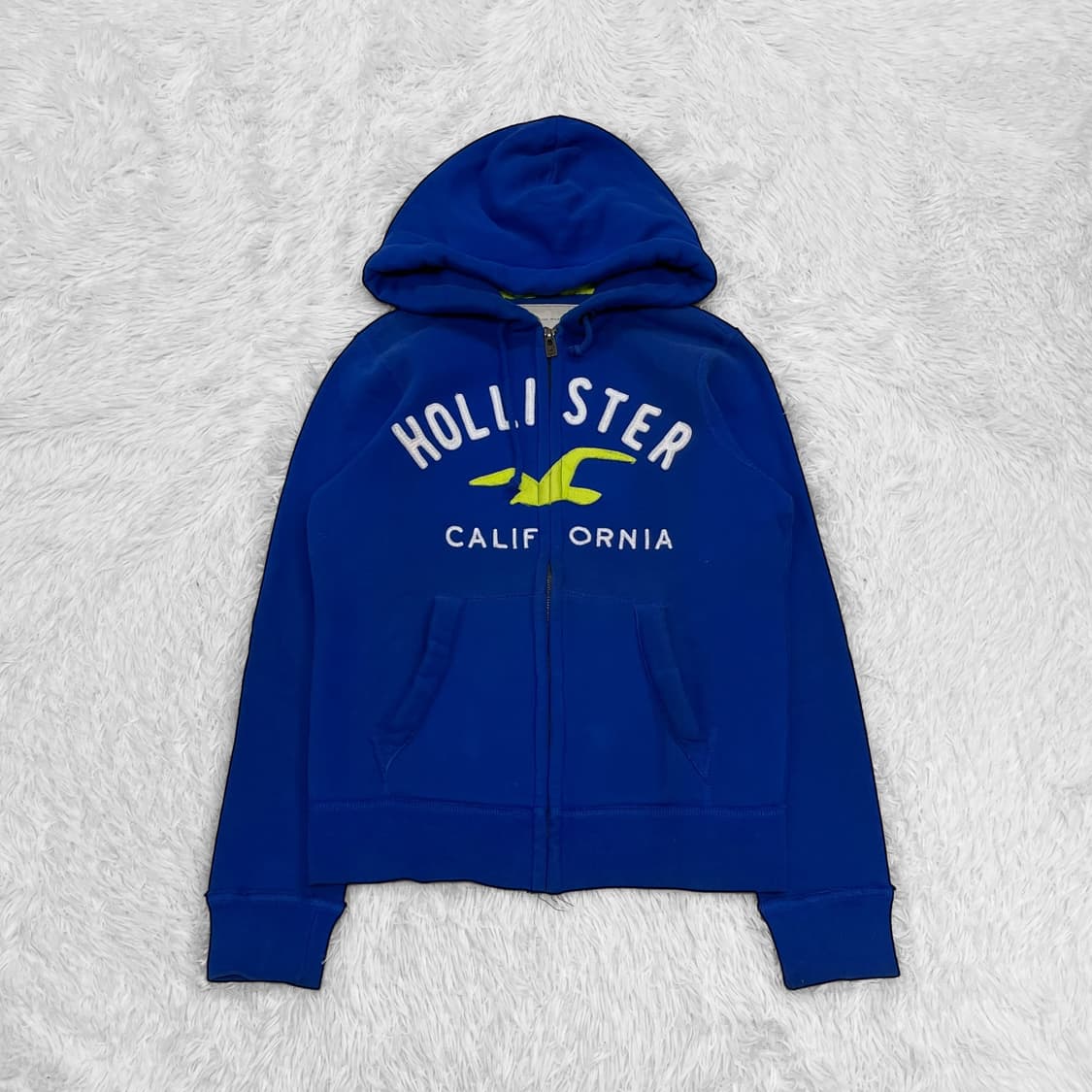 홀리스터 아치 로고 후드집업 블루 상품이미지2