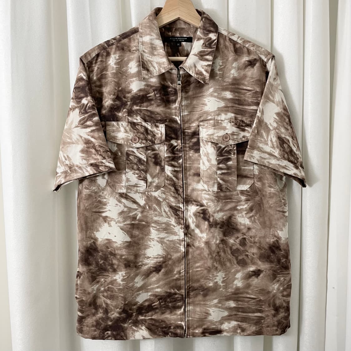 ALLIX DESIGN 스웨이드 타이다이 반팔 집업 상품이미지2