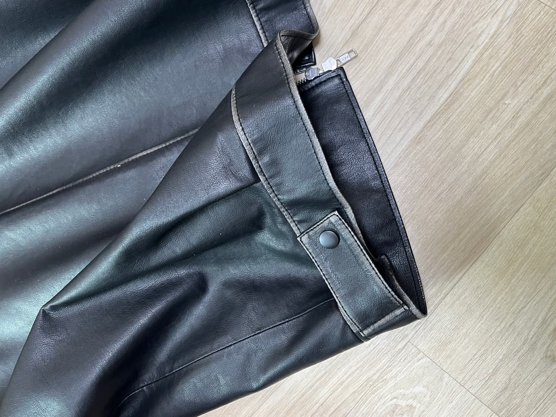 Doffjason washing leather biker jacket 상품이미지5