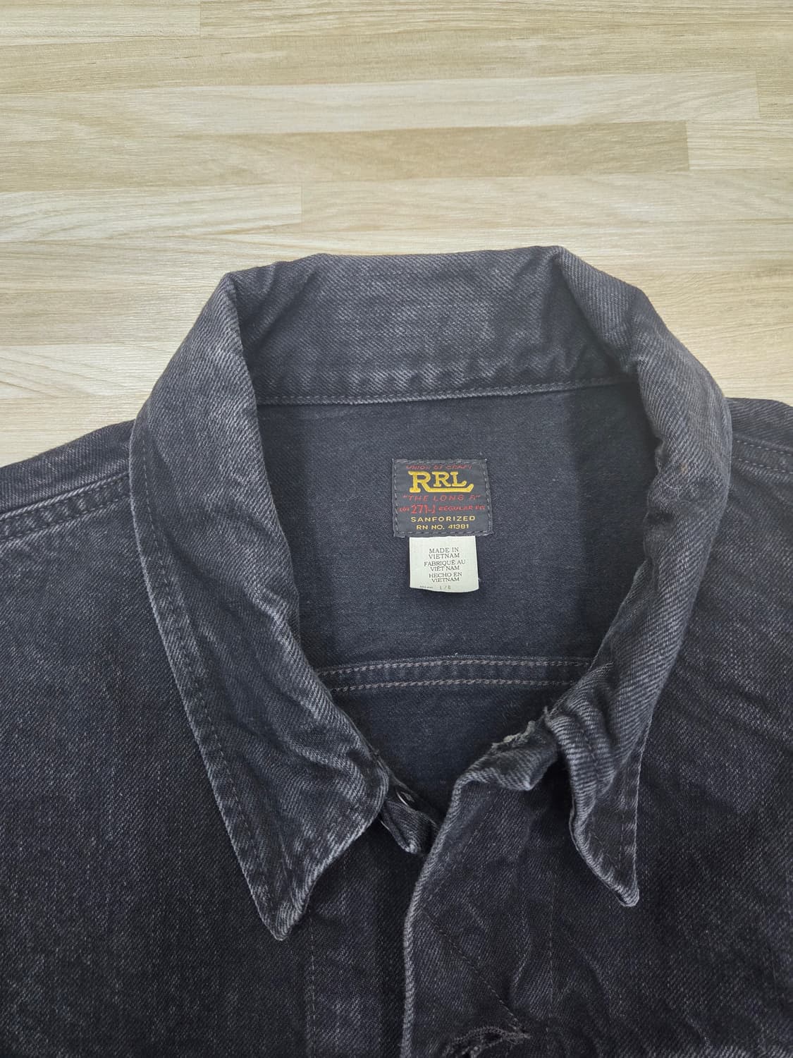 RRL lot271 블랙 데님자켓 새제품 팔아요 상품이미지2