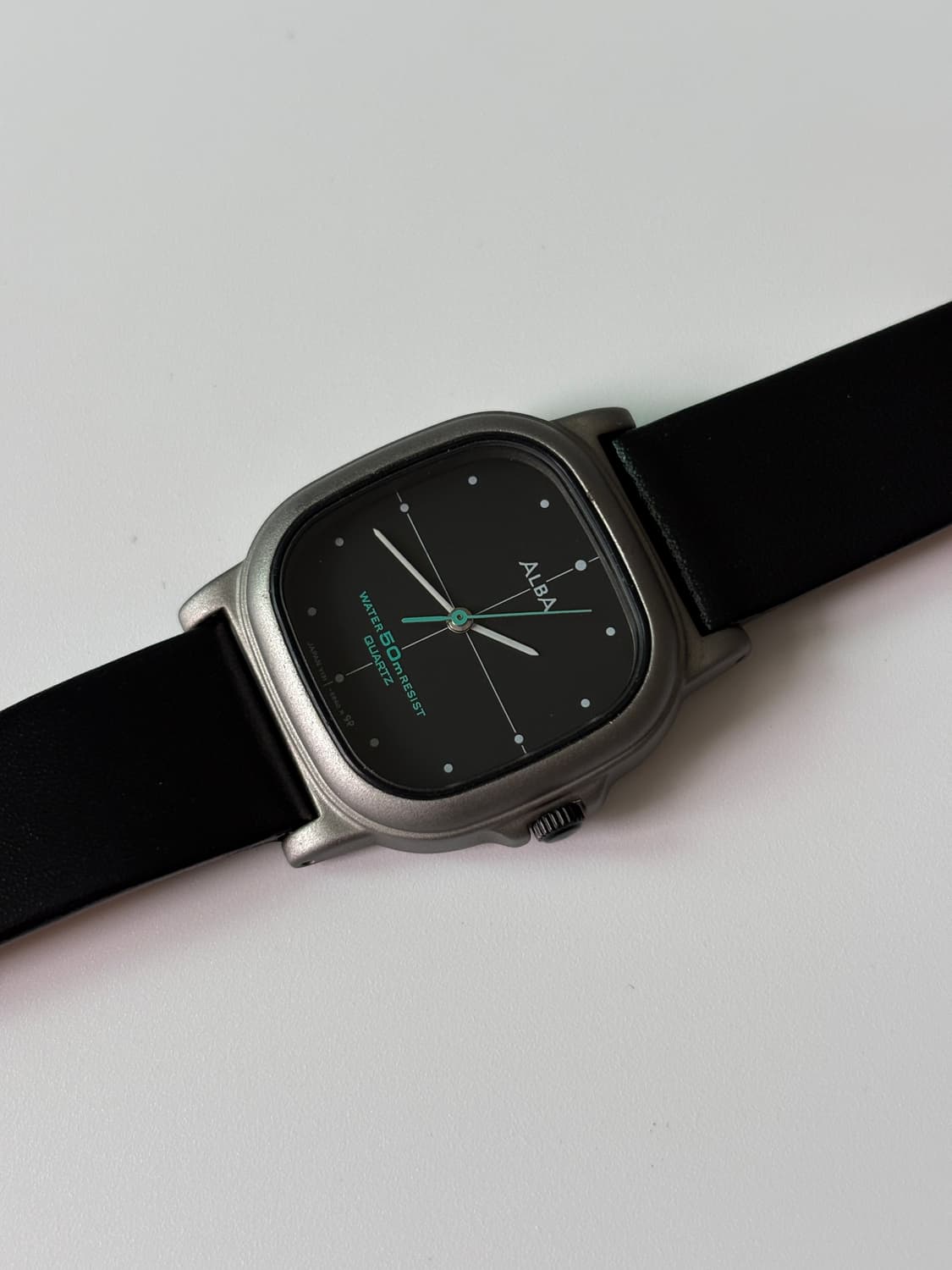 ALBA 1990년대 빈티지시계 블랙 다이얼 스퀘어 쿼츠 여성 상품이미지4