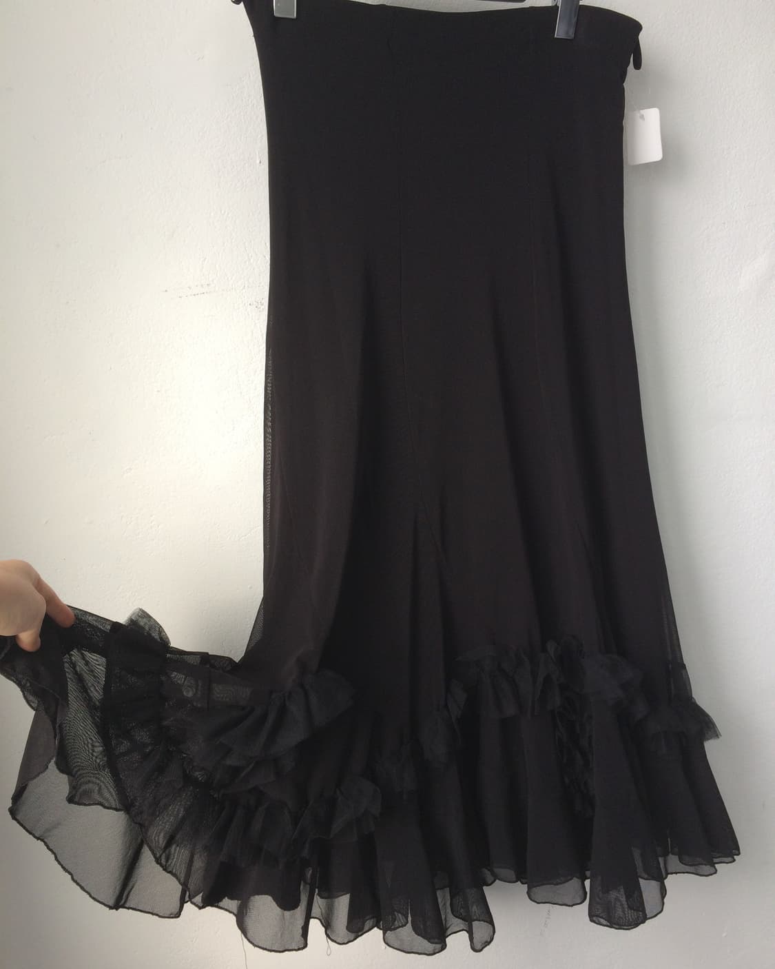 Frill unbalanced long skirt 상품이미지3