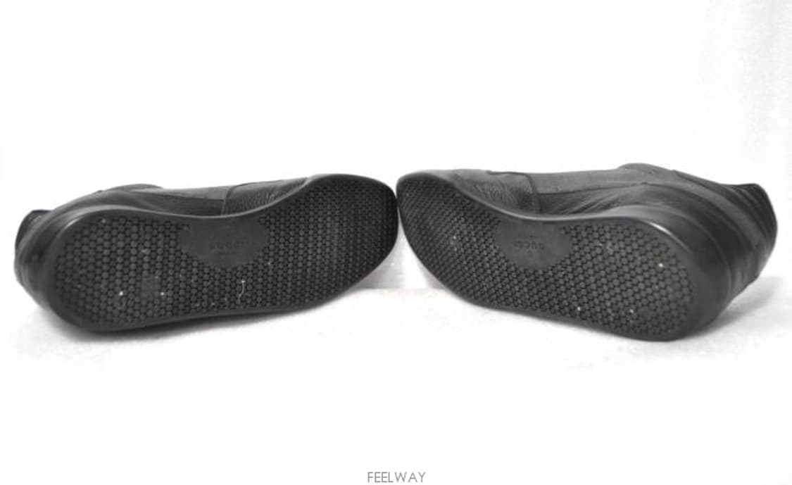 구찌/남성GG로고래더혼방스니커즈(사이즈265)정품 상품이미지7