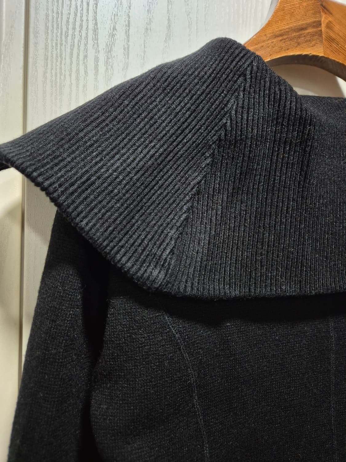 빈티지 가디건 집업 봄니트 블랙 상품이미지8