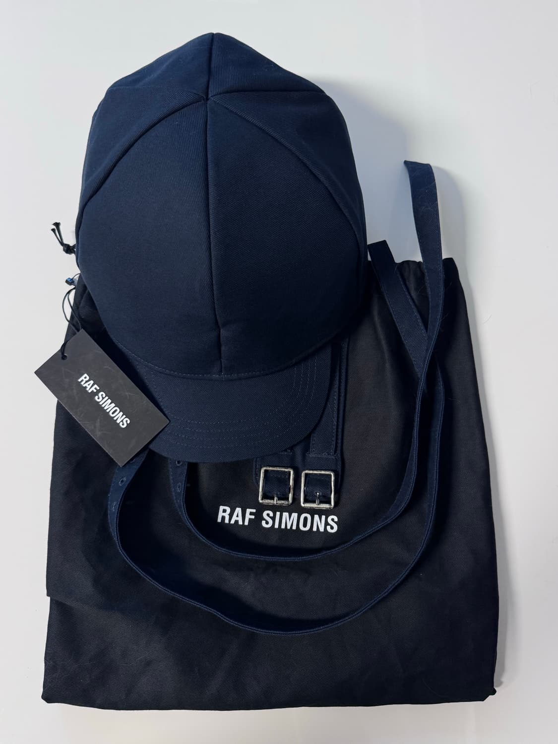 라프시몬스 - 19aw 더블 레이어드 스트랩 캡 상품이미지5