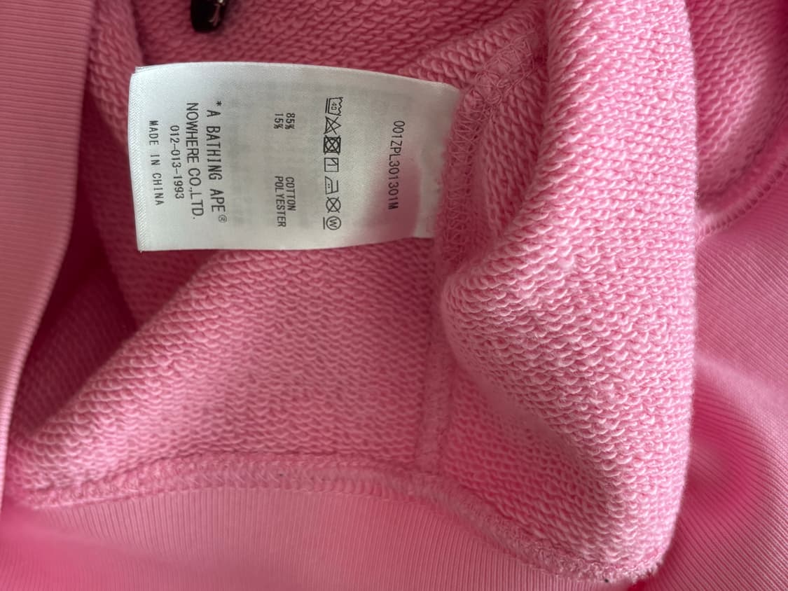 베이프 핑크 카모 후드집업 정품 상품이미지6