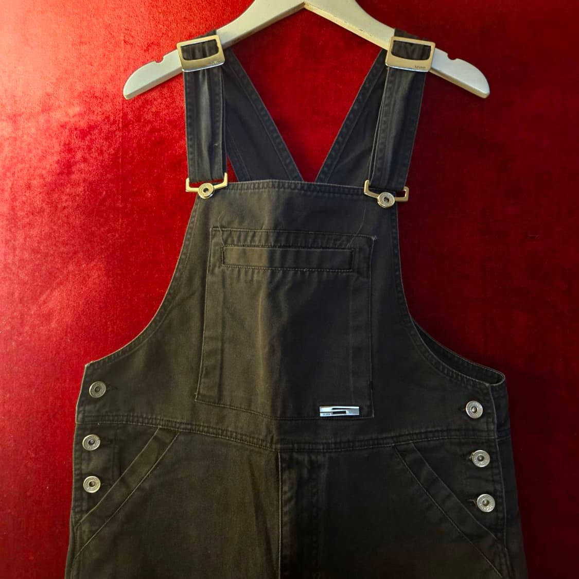 세븐진(Seven Jeans) 흑청 와이드 데님 멜빵팬츠 상품이미지6