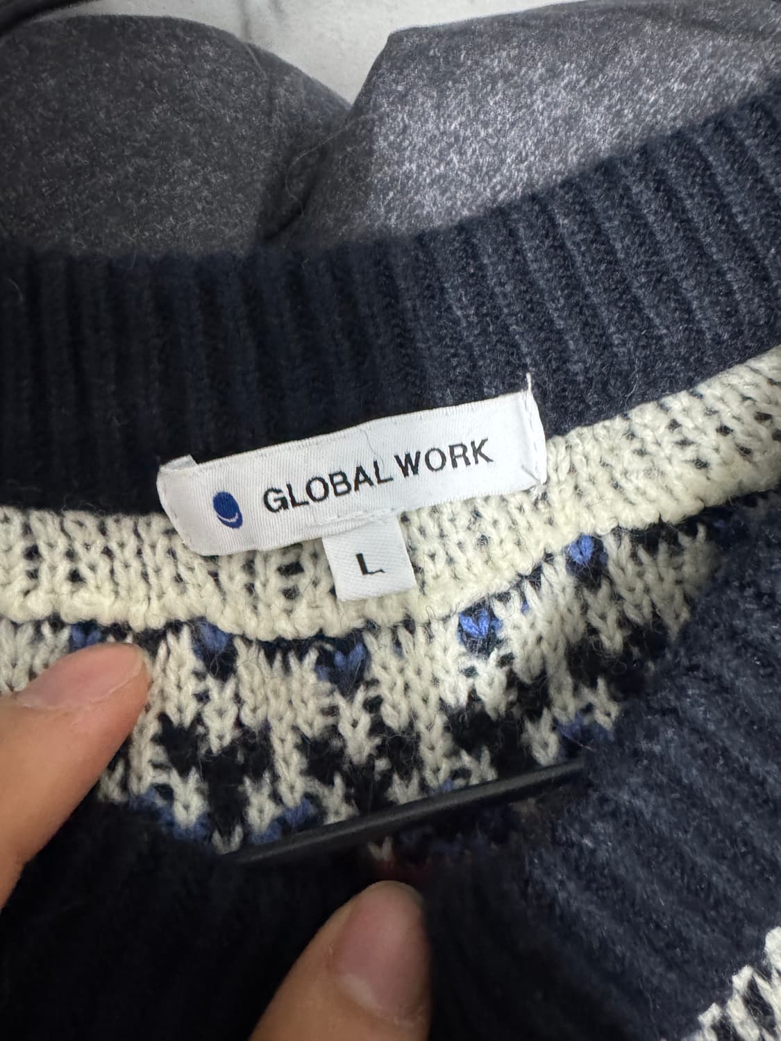 Global work 글로벌 워크 노르딕 니트 L 상품이미지3