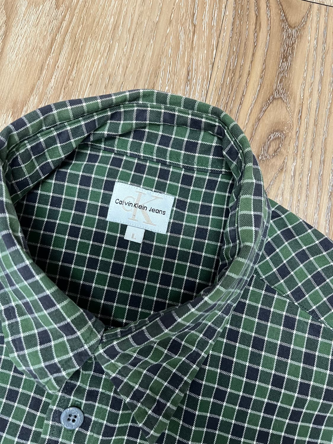 캘빈클라인 포켓 체크 셔츠 105 상품이미지3