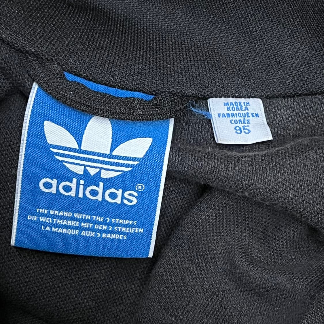 [정품/95] 아디다스 삼선 트랙탑 져지 블랙 b8 상품이미지5
