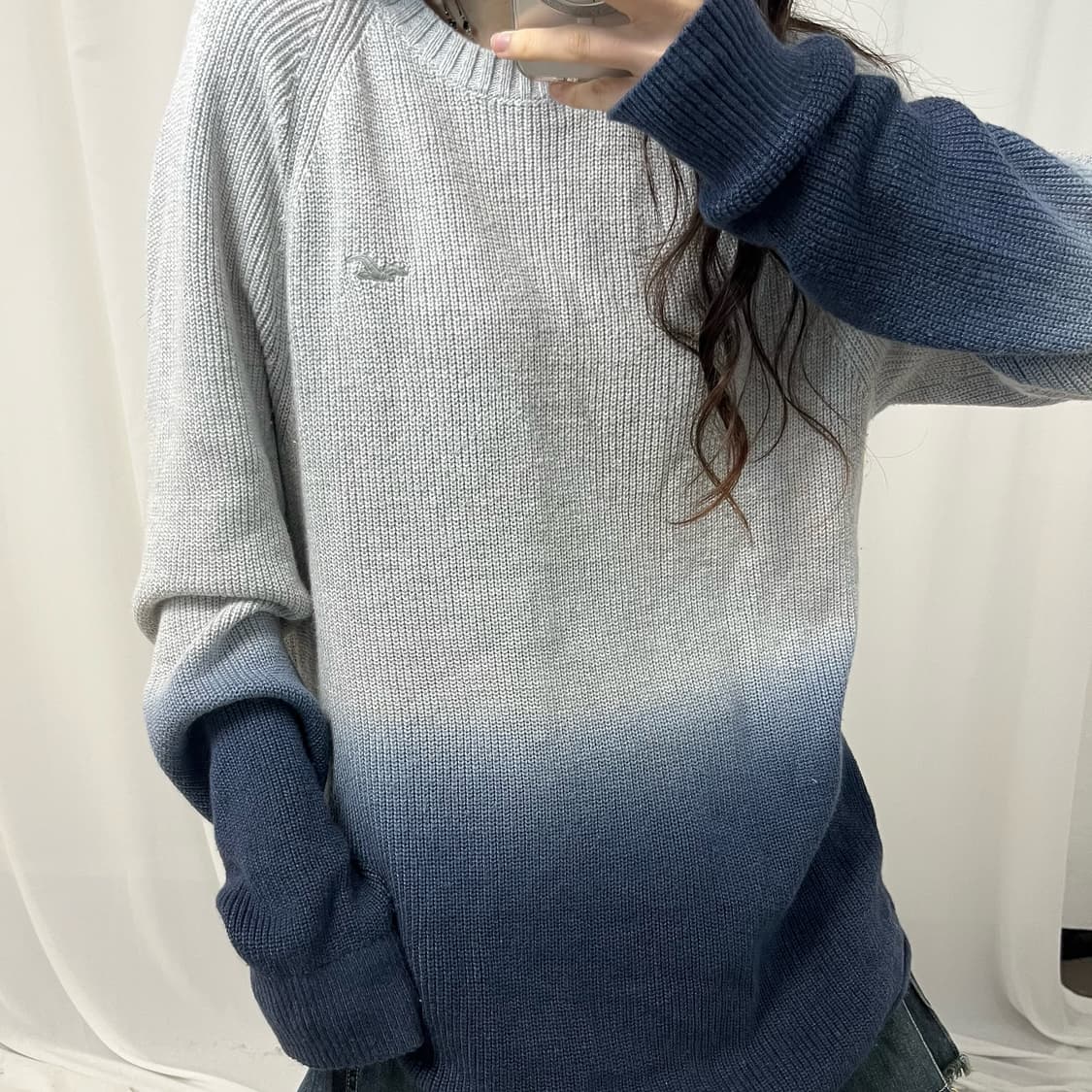 Hollister gray gradient knit 상품이미지3