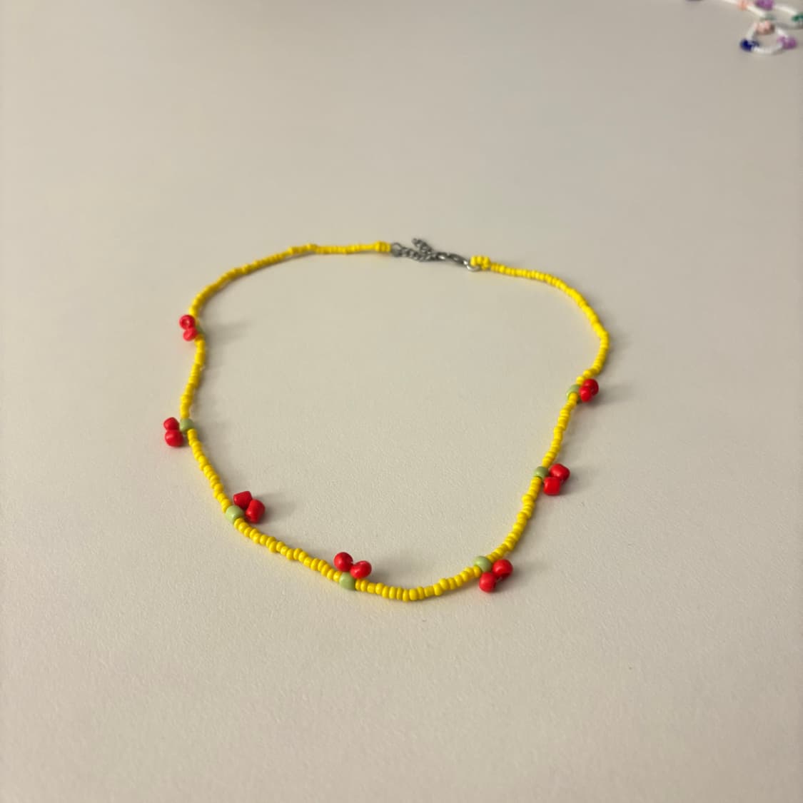 Sunny Cherry Beaded Necklace 상품이미지1