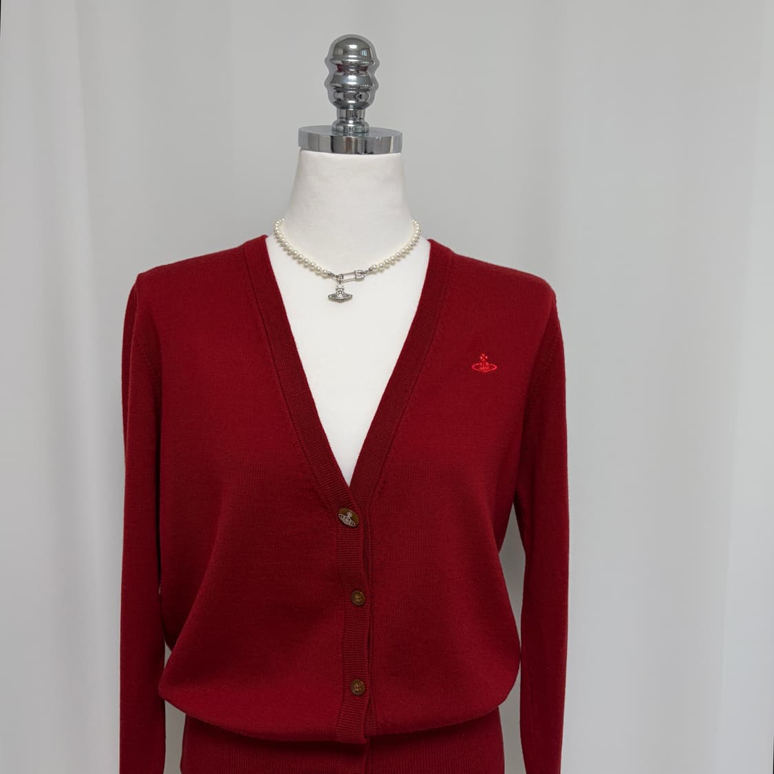 비비안웨스트우드 레드라벨 브이넥 울 가디건 상품이미지5