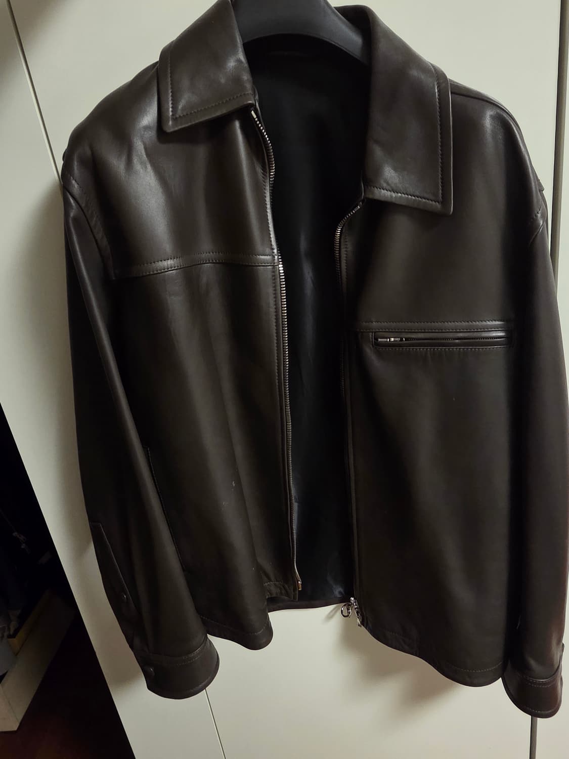 솔리드 옴므 레더 자켓 상품이미지1