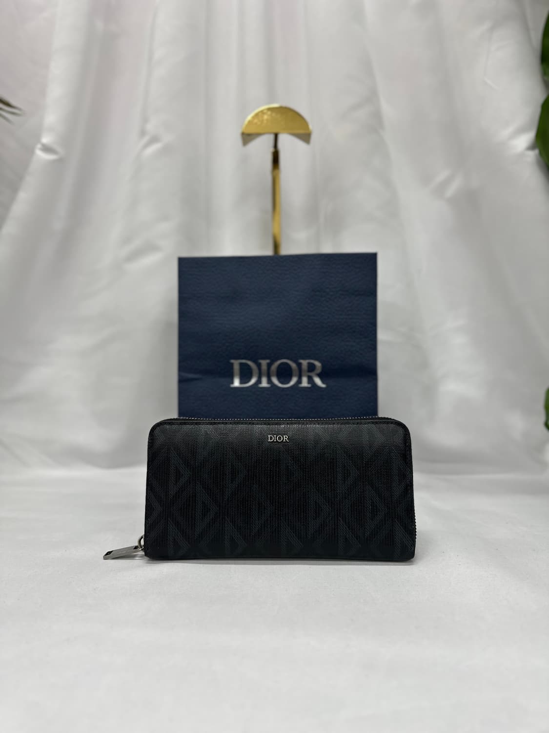 [정품]디올 CD다이아몬드 지퍼돌이지갑 블랙 상품이미지1