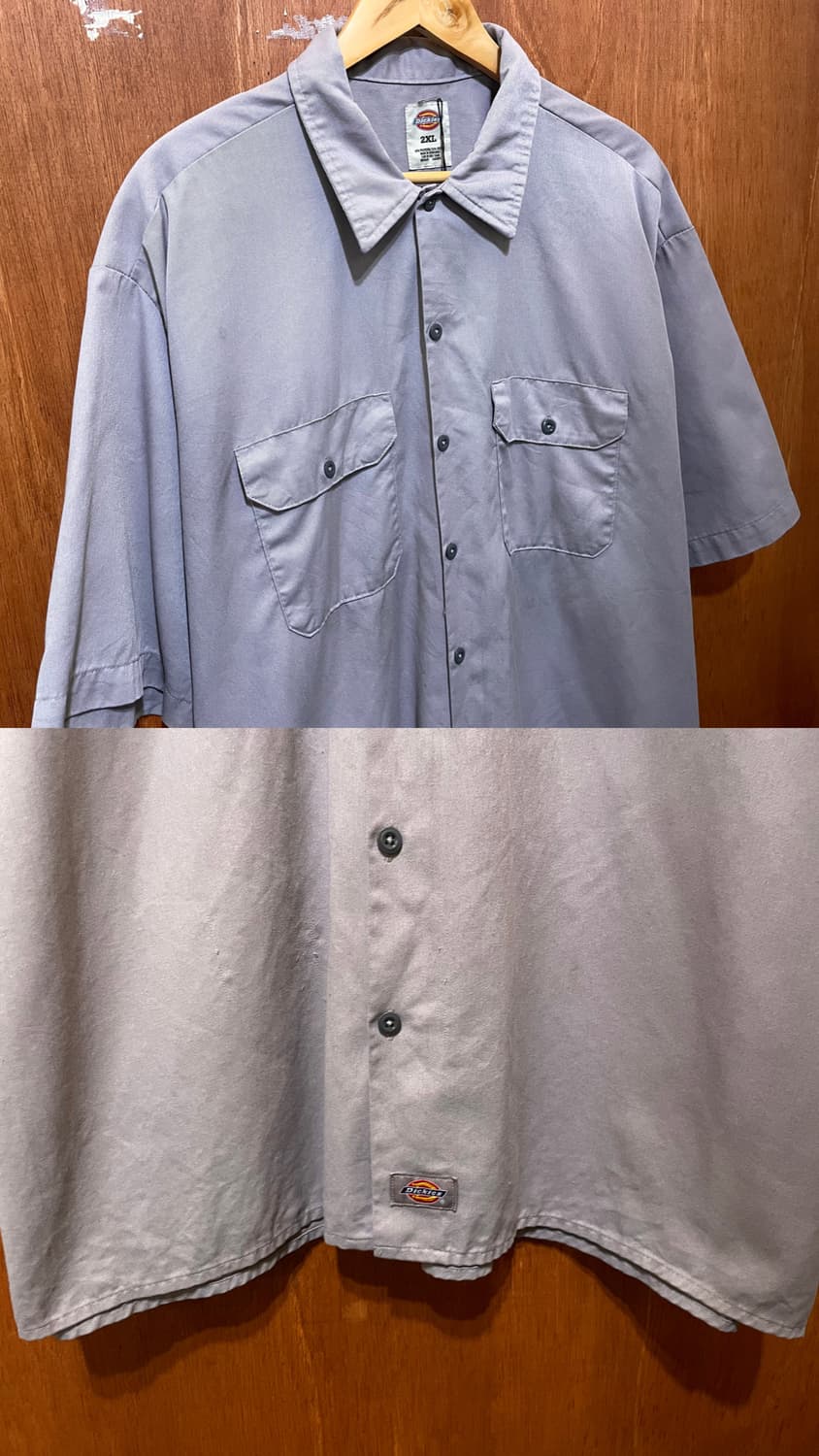 (2XL) Dickies 디키즈 반팔 워크 셔츠 그레이 상품이미지4