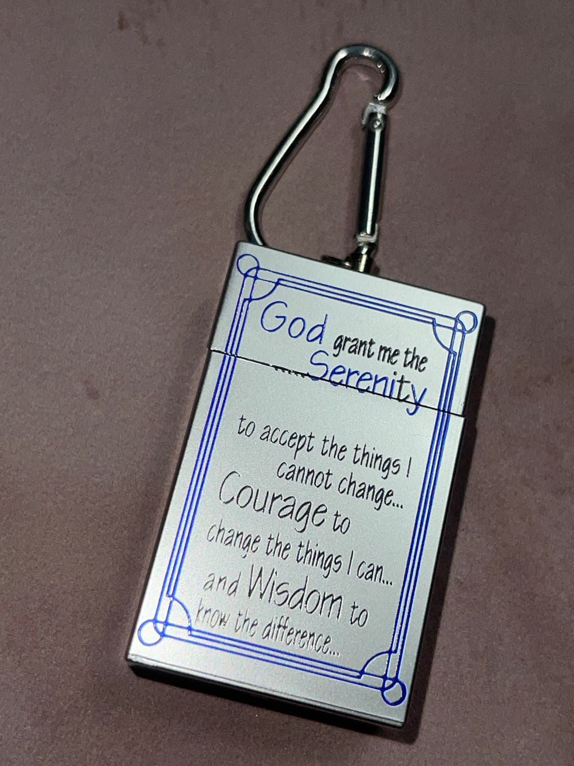 세레니티 프레이어 재떨이 메탈 키링 Retro Metal Keyring 상품이미지2