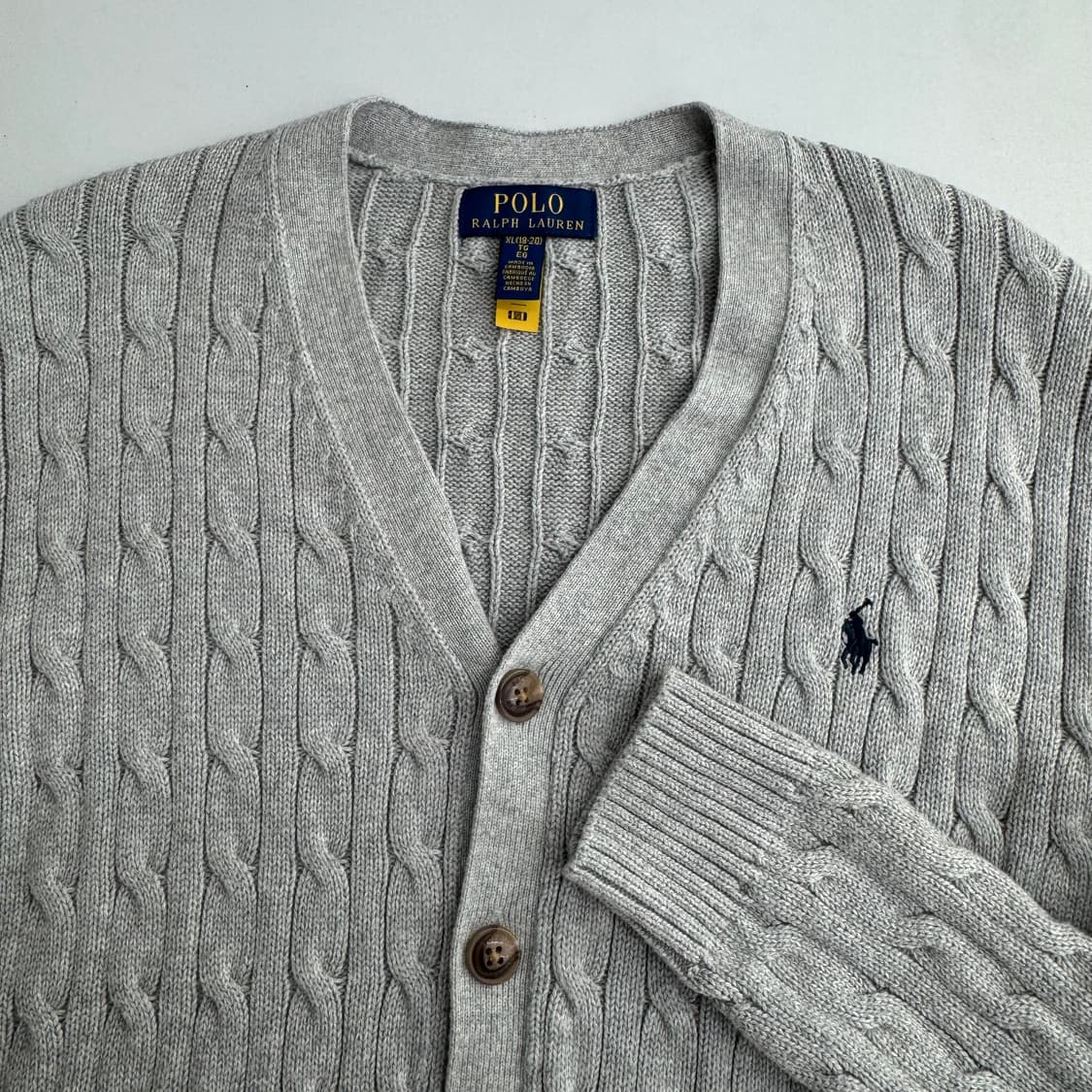 폴로 케이블 니트 가디건  상품이미지3